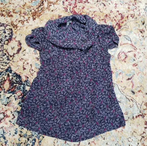 Anthropologie Odille Cowl Neck Cap Sleeve Silk Blouse Size 2 - Picture 1 of 12